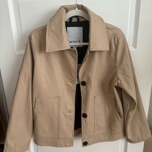 NWT Vegan Leather Tan Jacket by NVLT